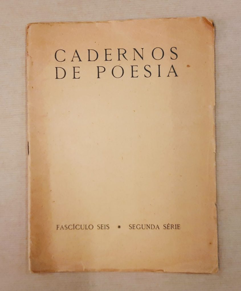 CADERNOS DE POESIA - fascículo seis, segunda série