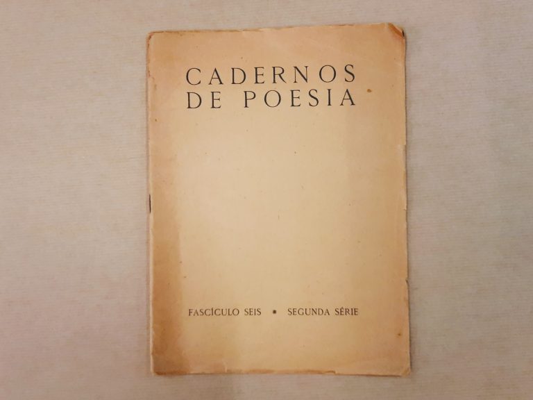 CADERNOS DE POESIA – fascículo seis, segunda série, 1951