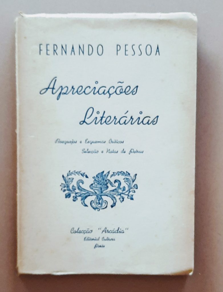 Fernando Pessoa | Apreciações literárias